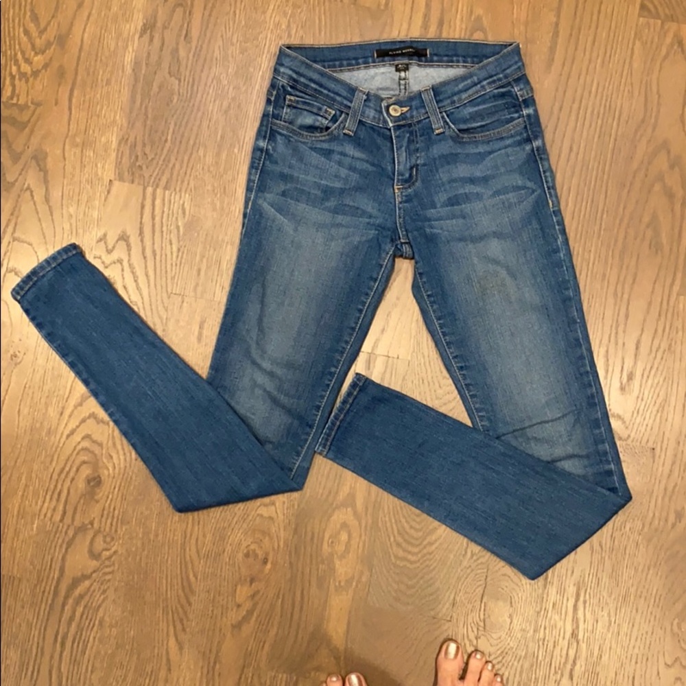 Flying Monkey Mid Rise Light Wash Jean